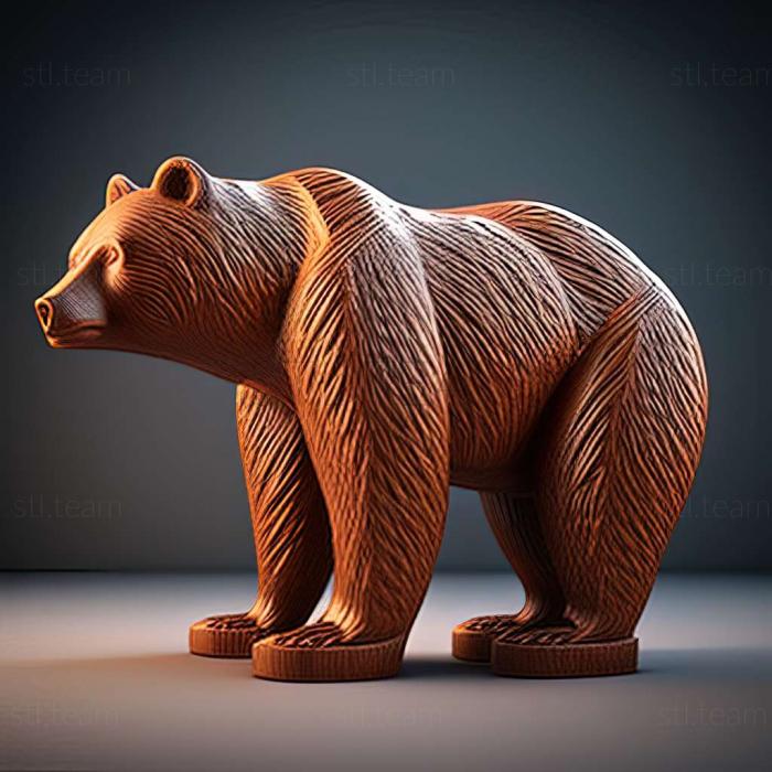 3D модель 3д модель медведя (STL)